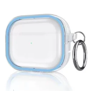 Movenchy Airpods Pro 2 (2.nesil) Shiny Şeffaf Kılıf - Sierra Blue