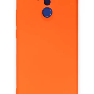 Newface Huawei Mate 20 Lite Kılıf Nano İçi Kadife Silikon - Turuncu