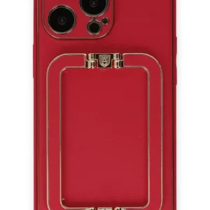 Newface İphone 13 Pro Max Kılıf Coco Elit Kapak - Kırmızı
