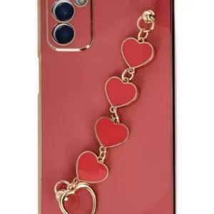 Newface Samsung Galaxy A14 4g Kılıf Esila Silikon - Kırmızı