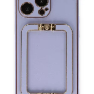 Newface İphone 13 Pro Max Kılıf Coco Elit Kapak - Lila