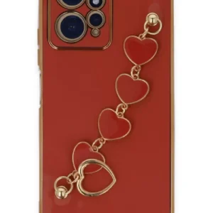 Newface Xiaomi Redmi Note 12 4g Kılıf Esila Silikon - Kırmızı