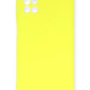 Newface Samsung Galaxy M51 Kılıf Nano İçi Kadife Silikon - Sarı