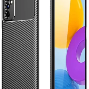 Newface Samsung Galaxy M52 5g Kılıf Auto Focus Karbon Kapak - Siyah