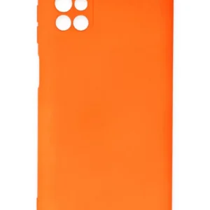 Newface Samsung Galaxy M51 Kılıf Nano İçi Kadife Silikon - Turuncu