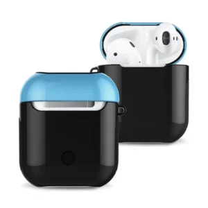 Newface Airpods 2 (2.nesil) 3in1 Kılıf - Siyah-mavi