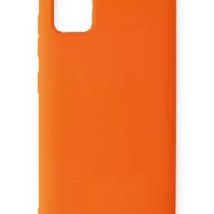 Newface Samsung Galaxy A51 Kılıf Nano İçi Kadife Silikon - Turuncu