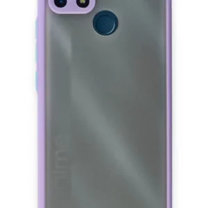 Newface Realme C25 Kılıf Montreal Silikon Kapak - Mor