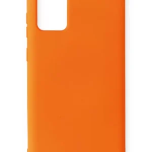 Newface Samsung Galaxy Note 20 Kılıf Nano İçi Kadife Silikon - Turuncu