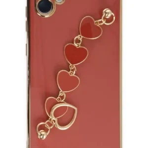 Newface Samsung Galaxy A04e Kılıf Esila Silikon - Kırmızı