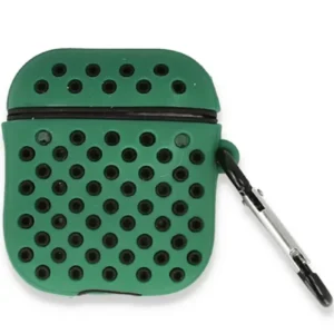 Newface Airpods 2 (2.nesil) Spor Delikli Kılıf - Yeşil-siyah