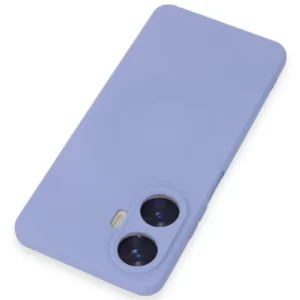 Newface Realme C55 Kılıf Nano İçi Kadife Silikon - Lila