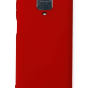 Newface Xiaomi Redmi Note 9 Pro Kılıf Nano İçi Kadife Silikon - Kırmızı
