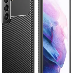 Newface Samsung Galaxy S22 Plus Kılıf Auto Focus Karbon Kapak - Siyah