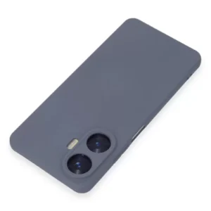 Newface Realme C55 Kılıf Nano İçi Kadife Silikon - Gri