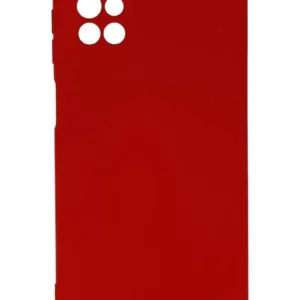 Newface Samsung Galaxy M51 Kılıf Nano İçi Kadife Silikon - Kırmızı