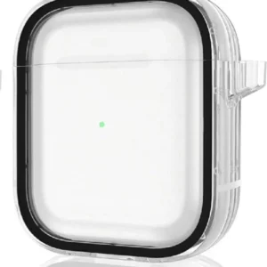 Movenchy Airpods 4 (4.nesil) Shiny Şeffaf Kılıf - Siyah