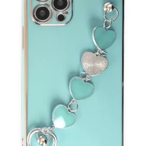 Newface İphone 12 Pro Max Kılıf Esila Silikon - Su Yeşili