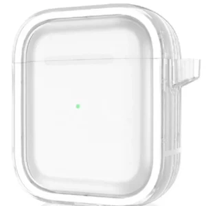 Movenchy Airpods 4 (4.nesil) Shiny Şeffaf Kılıf - Beyaz