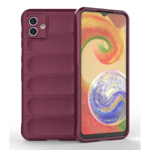 Newface Samsung Galaxy A04e Kılıf Optimum Silikon - Bordo