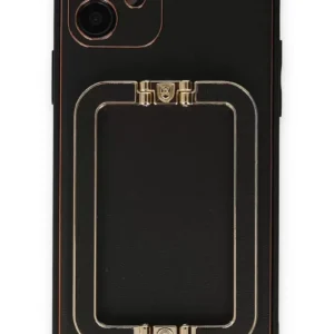 Newface İphone 12 Kılıf Coco Elit Kapak - Siyah