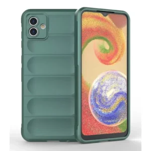 Newface Samsung Galaxy A04e Kılıf Optimum Silikon - Koyu Yeşil