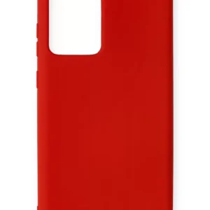 Newface Samsung Galaxy Note 20 Ultra Kılıf Nano İçi Kadife Silikon - Kırmızı