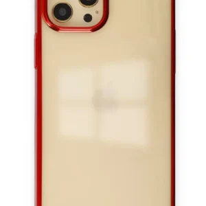 Newface İphone 12 Pro Max Kılıf Element Silikon - Kırmızı