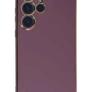 Newface Samsung Galaxy S23 Ultra Kılıf Volet Silikon - Mor