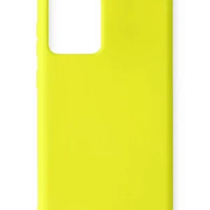 Newface Samsung Galaxy Note 20 Ultra Kılıf Nano İçi Kadife Silikon - Sarı