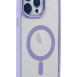 Newface İphone 14 Pro Max Kılıf Room Magneticsafe Silikon - Lila