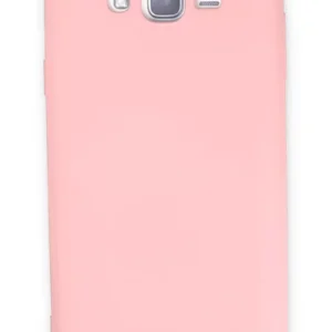 Newface Samsung Galaxy J7 Kılıf Nano İçi Kadife Silikon - Pudra