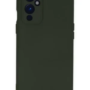 Newface One Plus 9 Kılıf Nano İçi Kadife Silikon - Koyu Yeşil