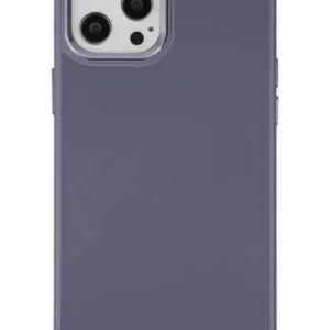 Newface İphone 12 Pro Max Kılıf Asya Deri Silikon - Mor