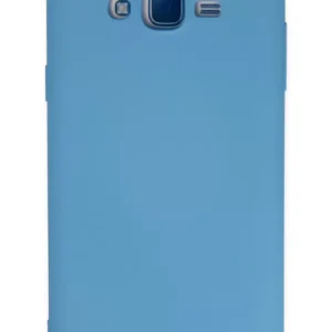 Newface Samsung Galaxy J7 Kılıf Nano İçi Kadife Silikon - Mavi