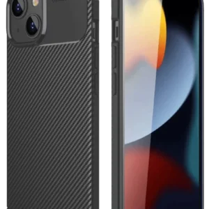 Newface İphone 14 Kılıf Auto Focus Karbon Kapak - Siyah