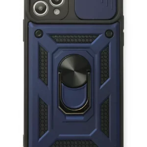 Newface İphone 11 Pro Max Kılıf Pars Lens Yüzüklü Silikon - Lacivert