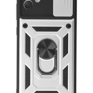 Newface Samsung Galaxy A04e Kılıf Pars Lens Yüzüklü Silikon - Gümüş