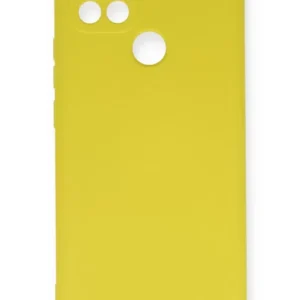 Newface Oppo A15 Kılıf Nano İçi Kadife Silikon - Sarı