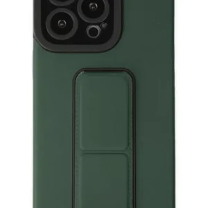 Newface İphone 14 Pro Kılıf Mega Standlı Silikon - Yeşil