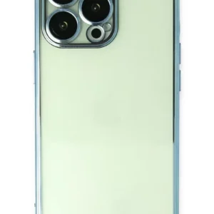 Newface İphone 14 Pro Max Kılıf Razer Lensli Silikon - Açık Mavi