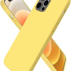 Newface İphone 12 Pro Kılıf First Silikon - Sarı