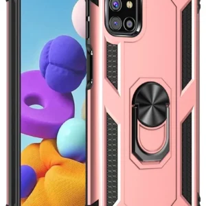 Newface Samsung Galaxy M51 Kılıf Sofya Yüzüklü Silikon Kapak - Rose