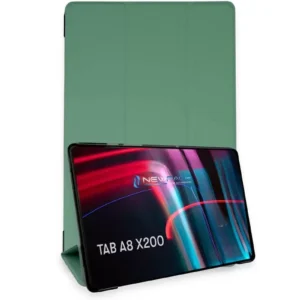 Newface Samsung Galaxy X200 Tab A8 10.5 Kılıf Tablet Smart Kılıf - Koyu Yeşil