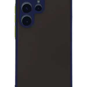 Newface Samsung Galaxy S22 Ultra Kılıf Montreal Silikon Kapak - Lacivert