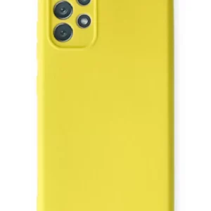 Newface Samsung Galaxy A32 Kılıf Nano İçi Kadife Silikon - Sarı