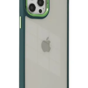 Newface İphone 12 Pro Max Kılıf Dora Kapak - Haki Yeşil