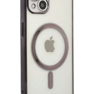 Newface İphone 14 Plus Kılıf Magneticsafe Lazer Silikon - Siyah