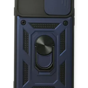 Newface İphone 7 Plus Kılıf Pars Lens Yüzüklü Silikon - Lacivert