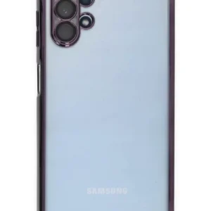 Newface Samsung Galaxy A13 4g Kılıf Razer Lensli Silikon - Mor